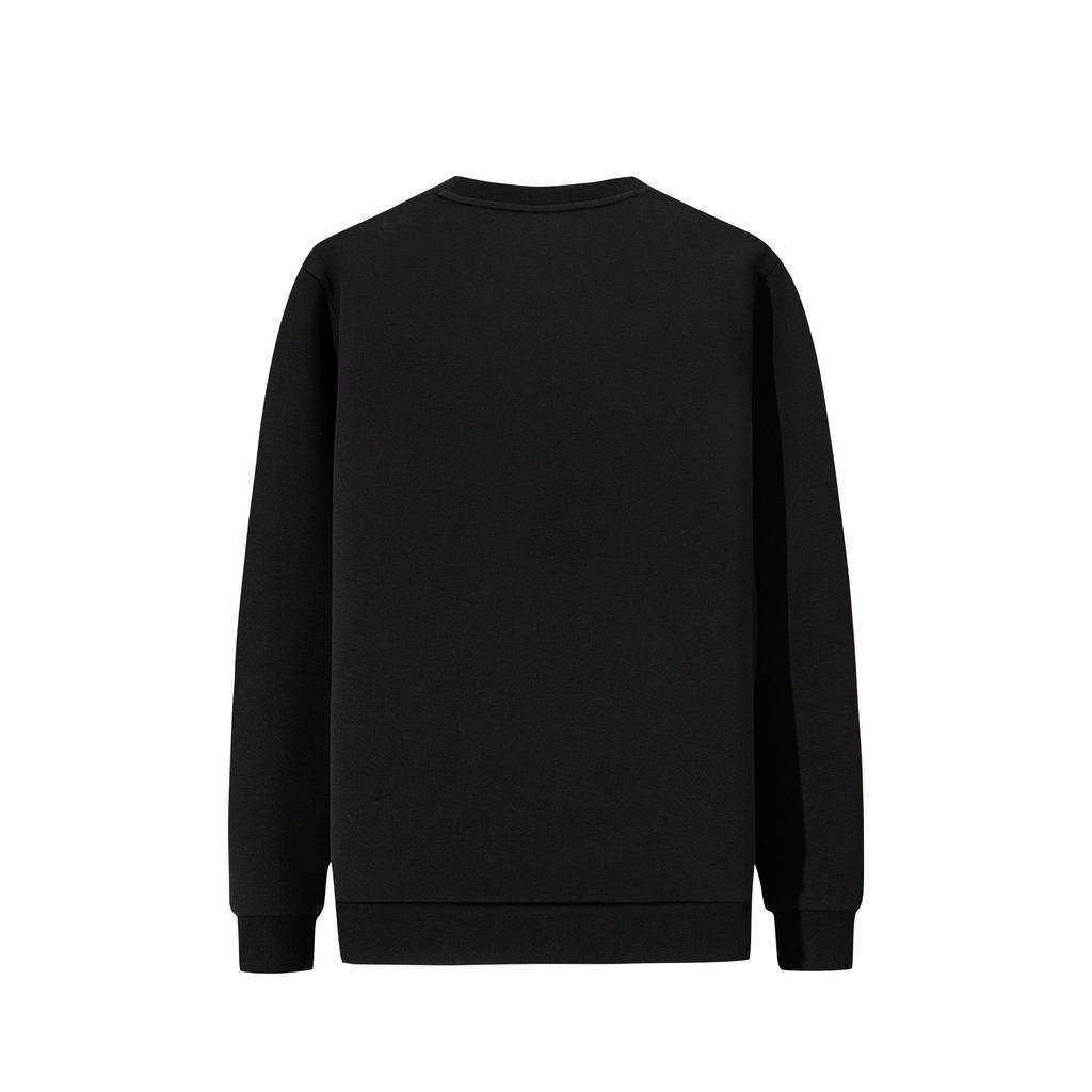 Anta Training Series Pullover Round Neck Spring Sweatshirt Men Sweatshirt Basic-Black 152617704S-4