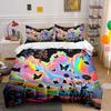 Colorful Nature-Themed Art Set Exquisite Three-Piece Bedding Set Gift For Kids And Adults