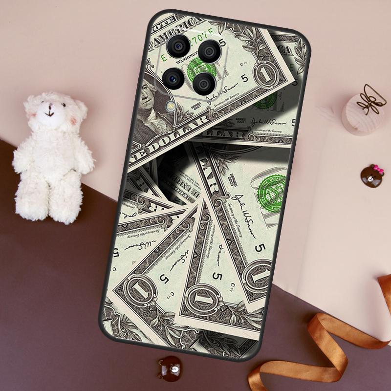 Banknote Dollar Cash Money Case For Samsung Galaxy M11 M31 M21 M53 M13 M32 M52 M15 M35 M55 M14 M34 M54 M06 M16 M36 M56