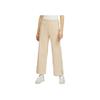 Nike Solid High-Waisted Wide-Leg Knit Sports Pants Women Pants Sand-White FZ4339-126