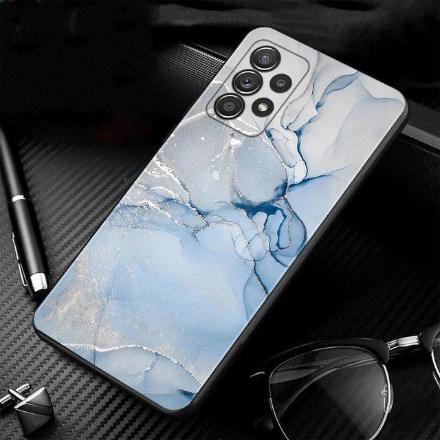 

Чехол-сумка для телефона Samsung Galaxy A71 A51 A02s A12 A72 A31 A32 4g A21s A52 A41 A53 A73 A33 A22, розовое золото, мрамор, искусство, мода For Samsung A71