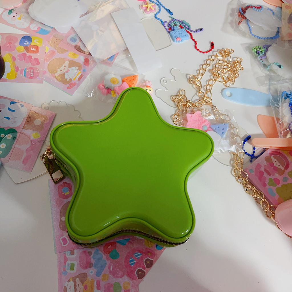 Star Appearance Heartshaped Pvc Cute Jelly Crossbody Bag For Casual Travel