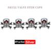 DSYCAR 4Pcs/Set Valve Caps for Tires Skull Style Universal Stem Valve Caps Attractive Dustproof Car Accessories Stem Caps1
