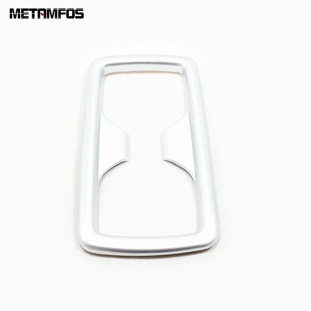 Rear Seat Water Cup Holder Frame Sticker For Toyota Highlander Kluger XU70 - 2024 Carbon Fiber Accessories Car Styling ABS Matte Plastic