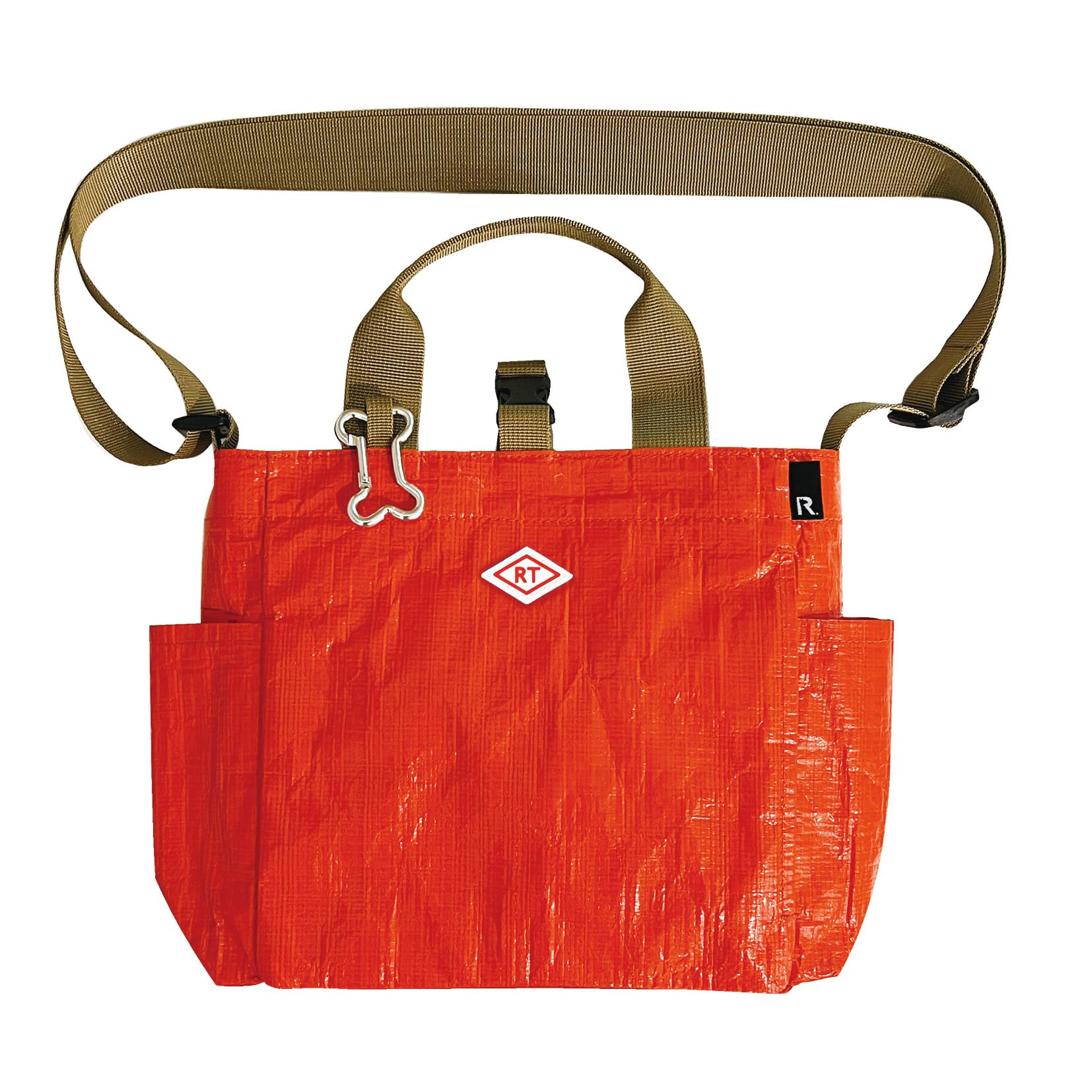 

1128 1129 Tote bag with shoulder bag for walking with pets SN Square DOG BUDDY [Rootote] (112803 Orange)