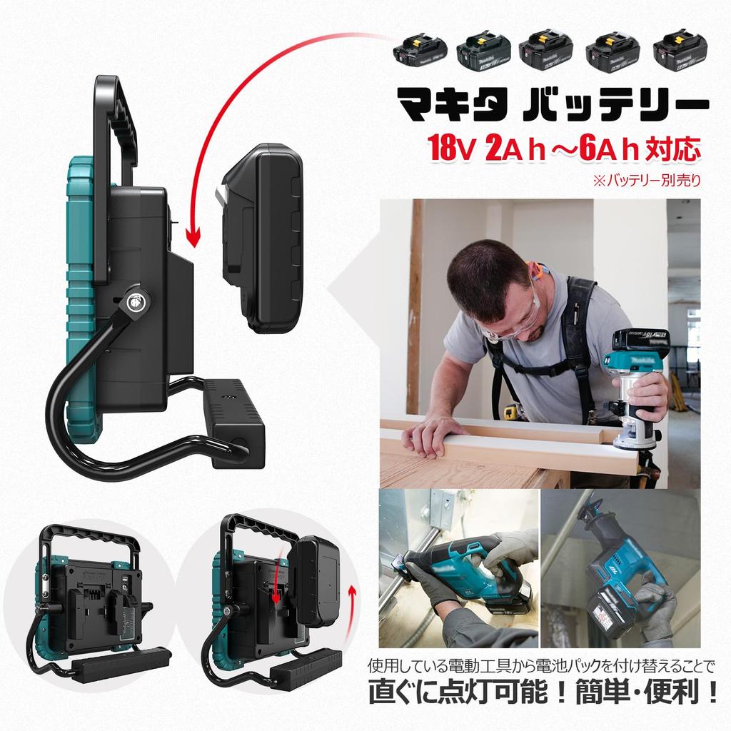 GOODGOODS LED Night Fishing Work Daylight Ultra Outdoor Work No Need for Disaster Powerful Outdoor Fishing Disaster Battery-Operated Floodlight,