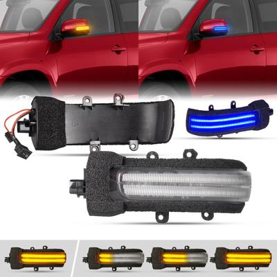 POPMOTORZ Señales de Giro Secuenciales para Espejos Laterales para Serie 20 Vellfire 20 Vanguard 30 Noah 70 Estima 50 Estima Híbrido 20 RAV4 Serie 30 con Flujo