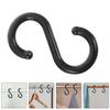50 Pcs Hook Up Multi-functional Hooks Plastic S-shaped For Hanging Clothes Coat Hangers