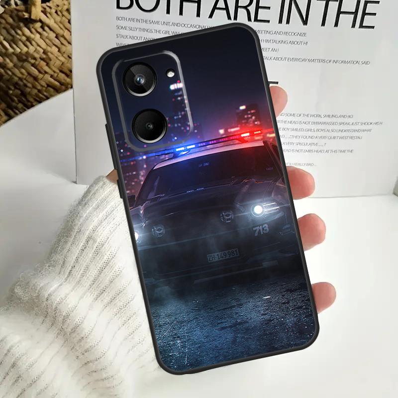 Police Car For Realme 15 Pro 10 11 12 13 14 Pro Plus C67 C65 C63 C61 C55 C53 C51 C35 C71 C75 GT7 Case
