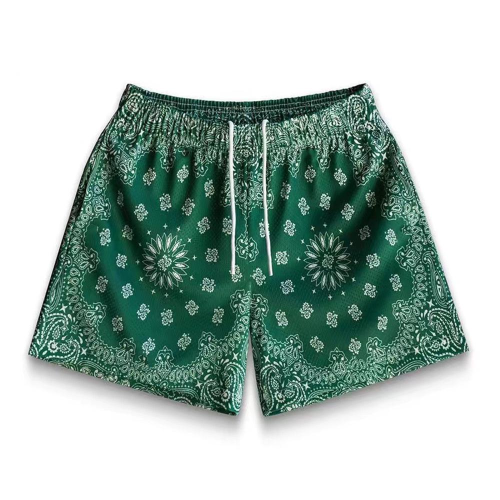 Unisex American Basketball Shorts: Casual, Trendy, Breathable Sports & Beach Five-Point Pants