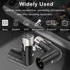Xiatiaosann XLR Angled Adapter, 3-Pin Dual Male To Female Connector, 90 Degree Adjustable, 4 Different Angles, Right and Left, for Mixers, Microphones