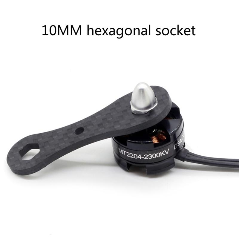Small Hex Wrench Carbon Fiber Wrench 8/10mm Spanner 61mm/2.4-inch Length Compact-size Durable- Suitable for FPV Motor