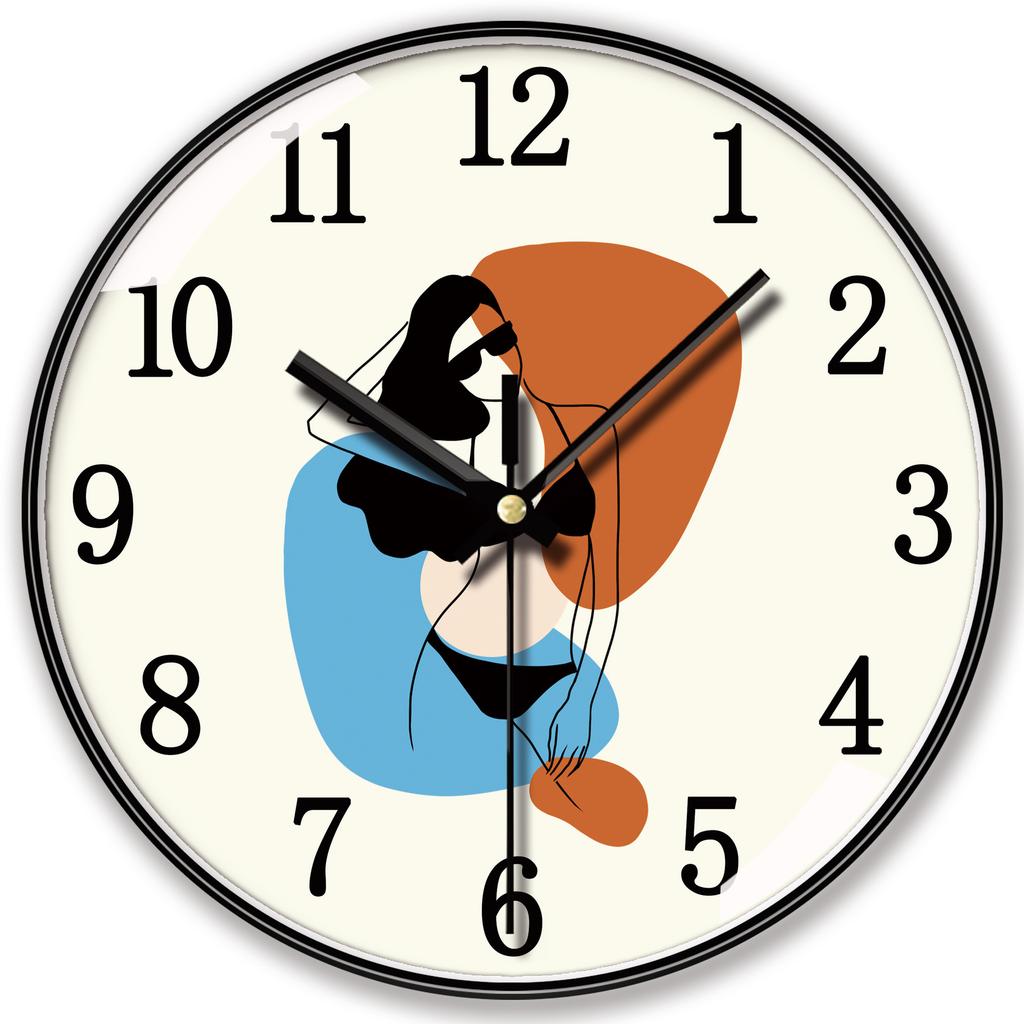 10 Zoll 25 Zentimeter Minimalistische Heim Stille Modeuhr Kreative Schlafzimmerdekoration Personalisierte Leichte Luxus Wanduhr