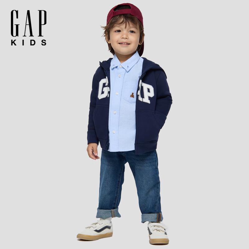 Gap Toddler Unisex Fleece Logo Hoodie Jacket 110/60