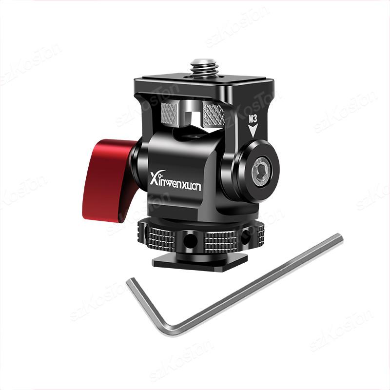 Quick Release Monitor Holder Camera Clamp Swivel and Adjustable Monitor Mount with Cold Shoe/ARRI/NATO Mount