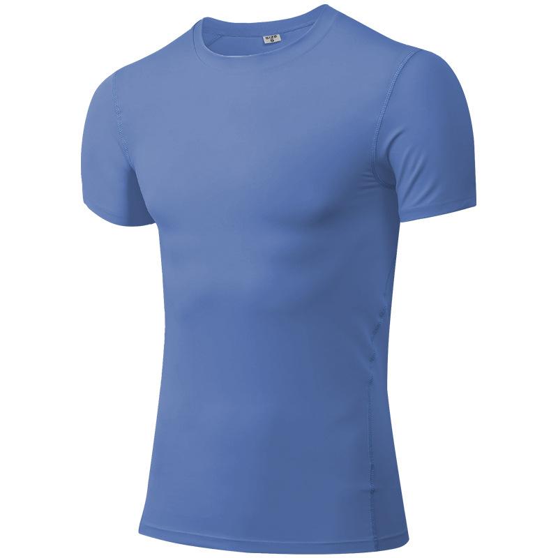 Men's Sports T Shirts Running Fitness Tight Training Jogging Shorts Sleeve Outdoors Tops