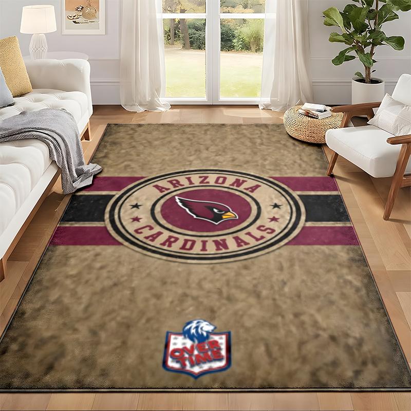 Arizona Cardinals Carpet Door Mat for Living Room or Bedroom Protective Mat Under Chair Office Decoration Christmas Gift Birthday Present