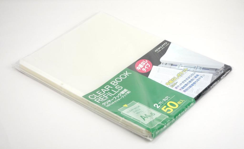 KOKUYO Clear File Refill Paper (No Inserts) 2-Hole A4 Vertical RA-GT880-5