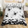 3D Print Pink Spooky Pastel Pumpkin Bedding Set Spooky Pastel Halloween Spooky Ghosts Washed Cotton Duvet Cover Or Pillowcase