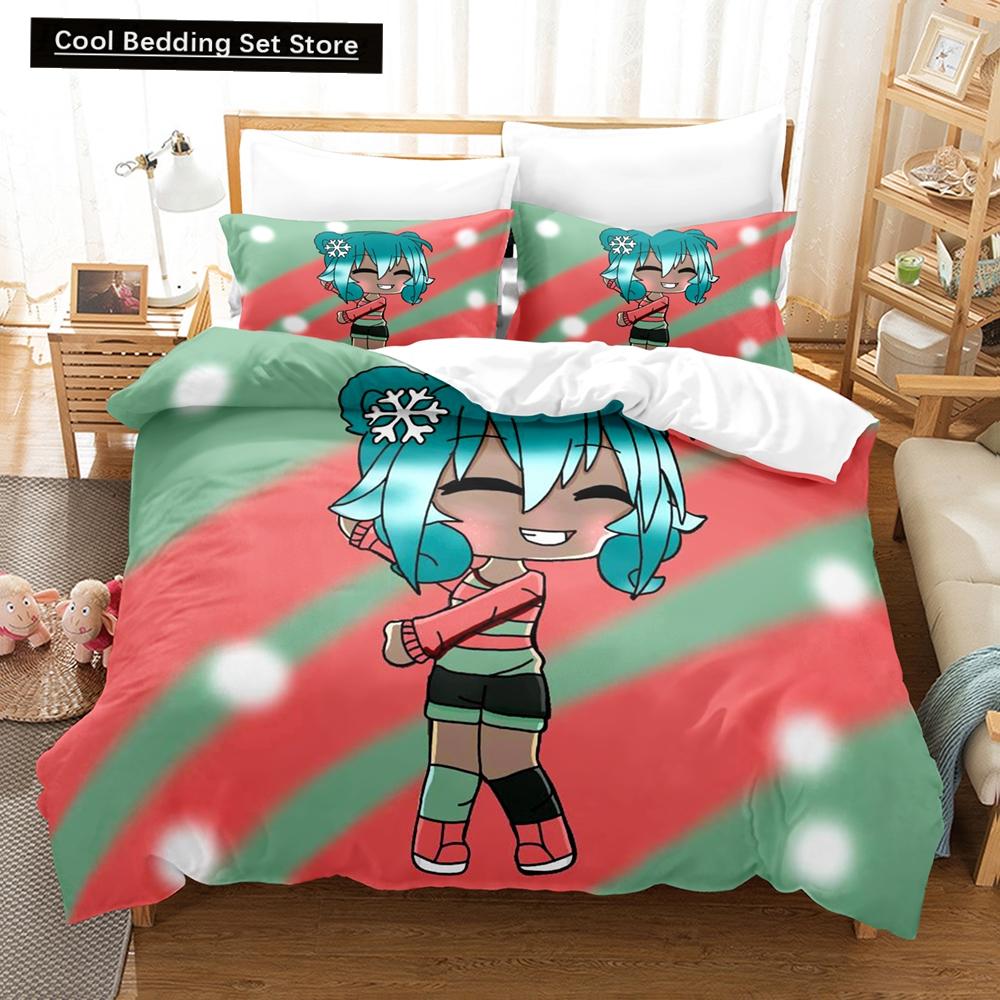 3D Anime The Gacha Girl Bedding Sets Duvet Cover Set With Pillowcase Twin Full Queen King Bedclothes Bed Linen For Home Textiles