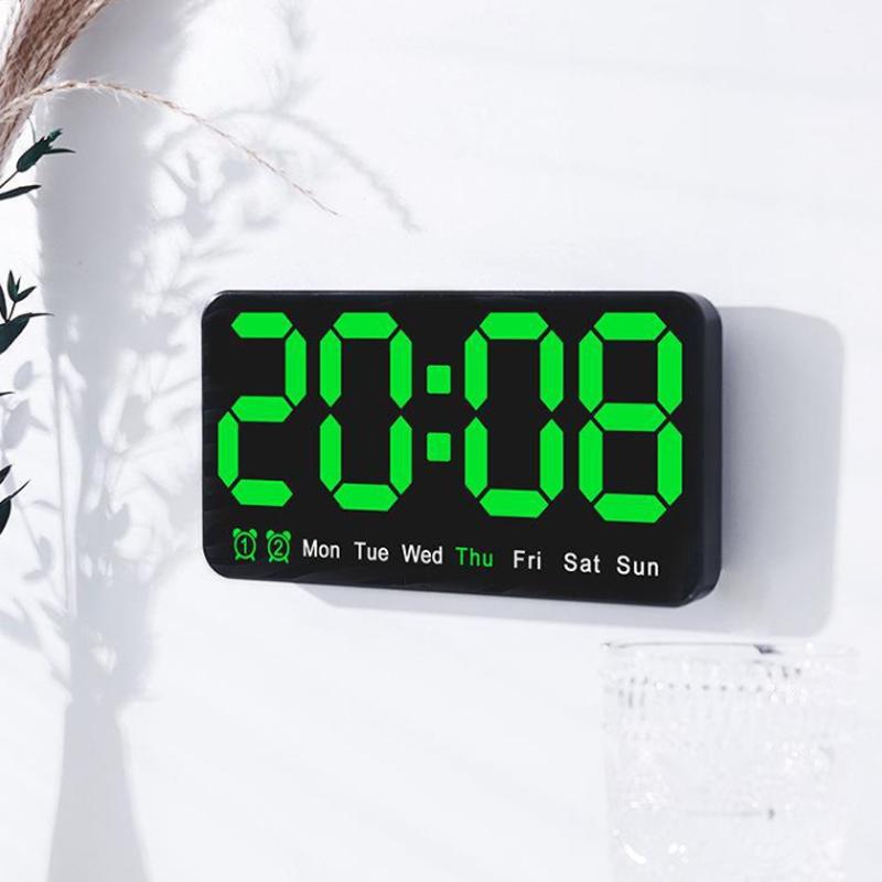 Simple Large Screen Clock Hanging Standing Dual Purpose Clock Wall Clock Multifunction Alarm Clock Temperature Clock