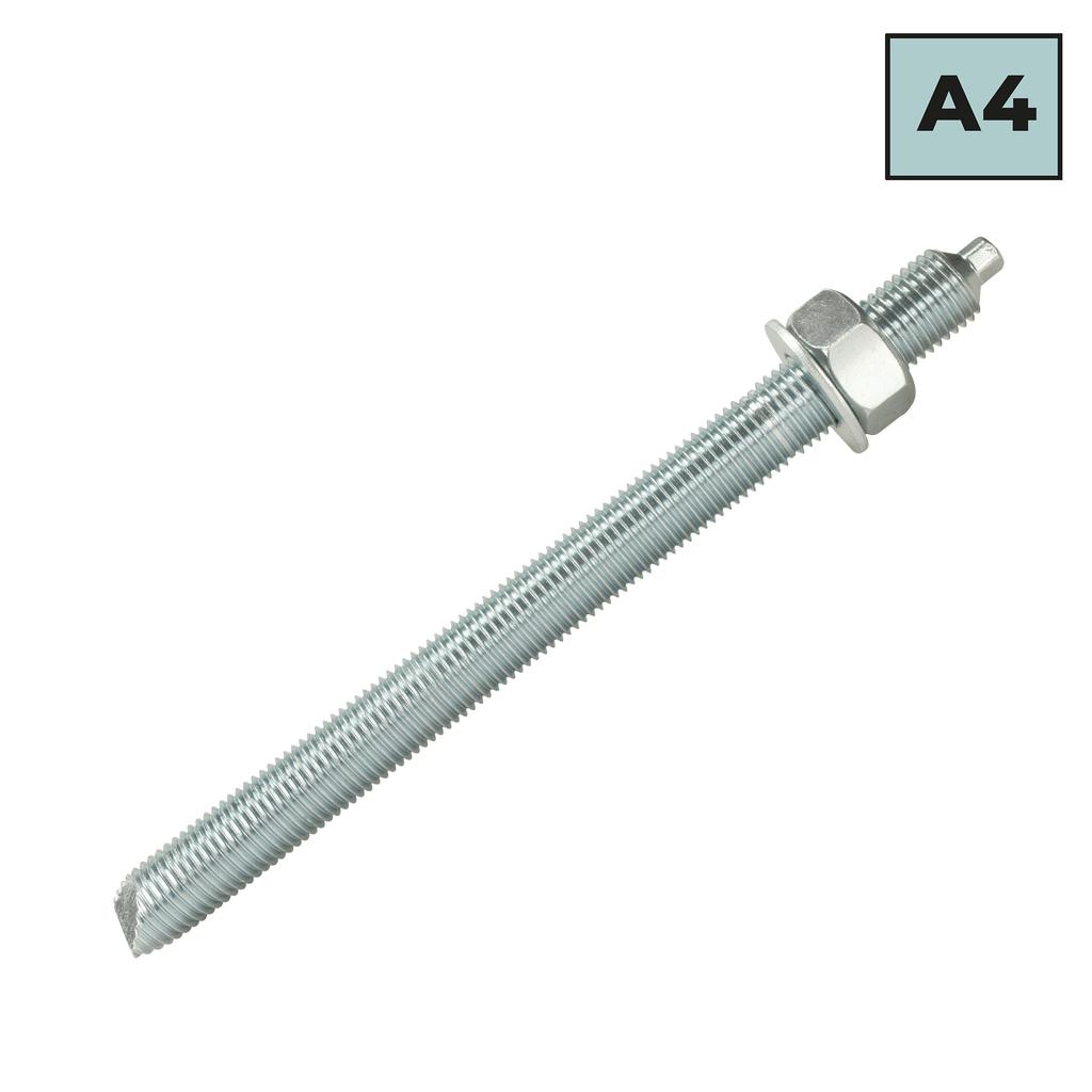 IsolBau Threaded Rod Steel A4 Anchor 10 x M10 x 130