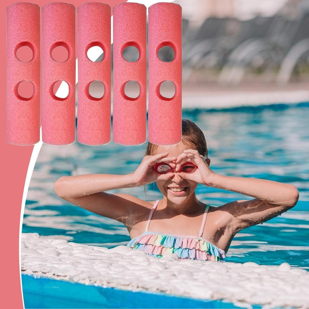 Swimming Noodle Floating Connector 5 Pieces Pool Attachments Outdoor Games for Youth Friends Home Girls Boys Family Teens Garden