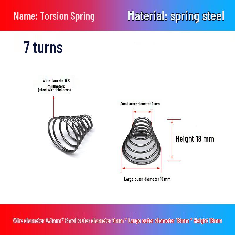 Stainless Steel Pagoda-Shaped Trapezoidal Compression Spring for Battery
