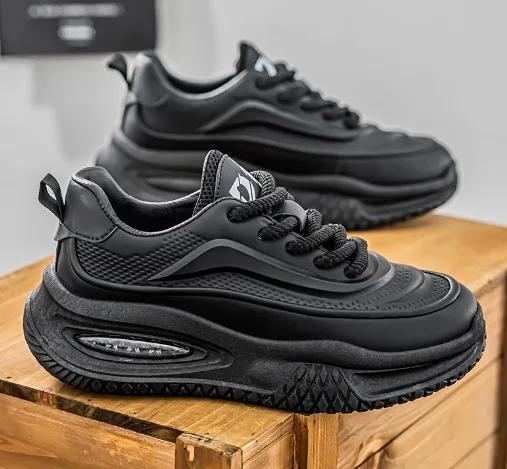 Fashion Men's Casual Sports Shoes, Fashionable Thick Soled Skateboarding Shoes, Trendy and Comfortable Men's Shoes Suitable for Outdoor