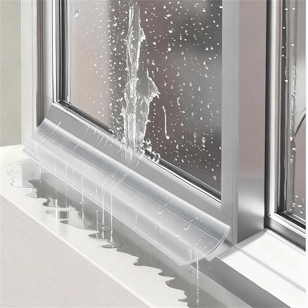 Barrera de Lluvia Autoadhesiva de 300 cm para Ventanas Deflector de Lluvia Puerta para Ventanas Tira de Goma Impermeable para Burlete Ventana