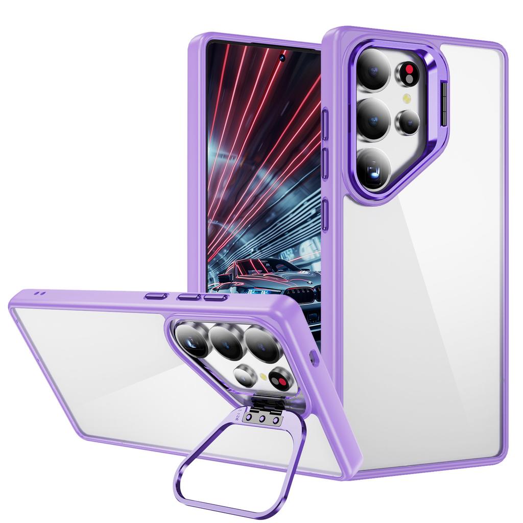 Transparent Phone Case for Samsung S25u Phone Protection Case, Bare Texture Invisible Bracket Phone Case