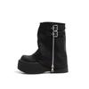 Fashion Winter Comfort High Boots for Women Fashion Back Zip Long Boots Female Elegant Platform Shoes Lady Thick Bottom Knight Booties