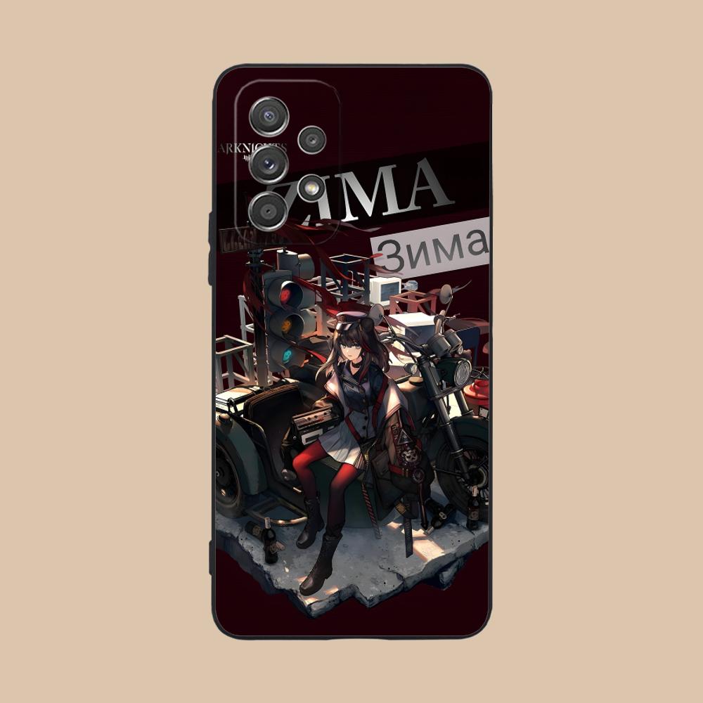 Arknights Zima Matte TPU Mobile Phone Case for Samsung Galaxy A56 55 54 53 52 51 36 35 34 23 16 15 5G Colorful Cover