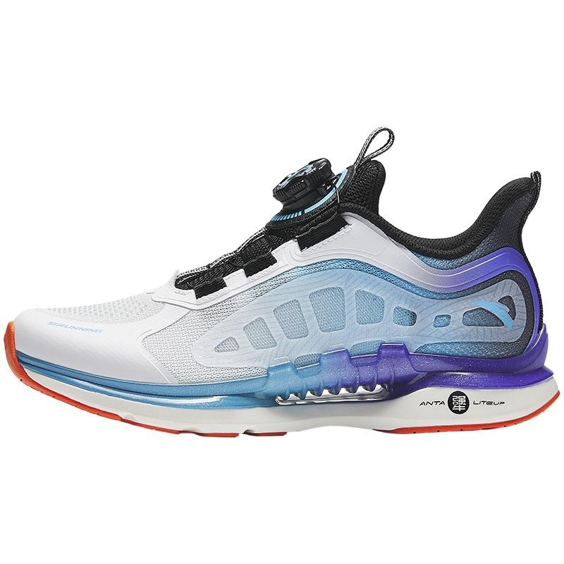 (GS) ANTA Running Series Sneakers  White Blue Purple  Kids  A312425577-1 EU 38