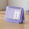 Portable 2027 Mini Desk Calendar Spiral Binding Daily Planning Calendar  Agenda Planner