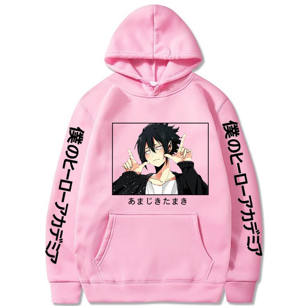 My Hero Academia Anime Sweat à capuche Amajiki Tamaki Homme Femme Streetwear Drôle Imprimé Graphique à Capuche Décontracté Unisexe Sweat-shirts Homme