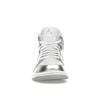 Air Jordan 1 Mid SE Metallic Silver Women Sneakers White Wolf-Grey FN5031-100