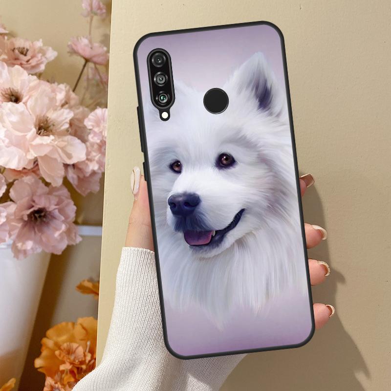 Japanese Spitz Dog For Huawei Nova 7i 8i 11i 12i 12s Y73 Y70 Y90 Y60 Y72 Y61 Y91 9 10 SE P30 Pro P40 Lite Case