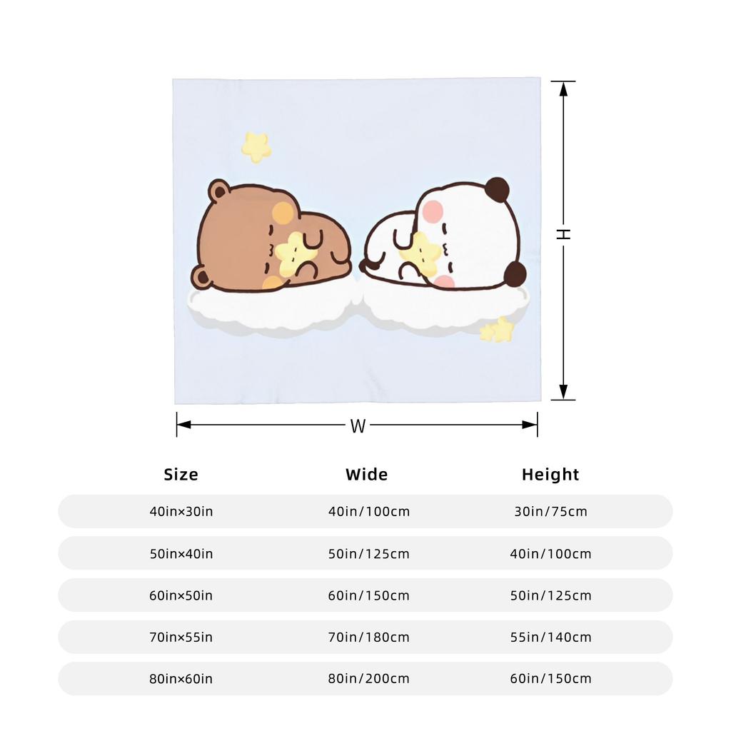 Bubu Dudu Sleep Blankets  Flannel Throw Blanket Home Couch Decoration Ultra-Soft Warm Bedspreads