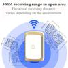 Home Security Welcome Wireless Doorbell Smart Home Door Bell Alarm LED Light 36 Songs With Waterproof Touch Button Smart Alarm