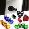 4pcs Car Wheel Tire Valve Caps Tyre Stem Covers for Ralliart Lancer ASX Colt Pajero Outlander Eclipse Delica EVO Colt