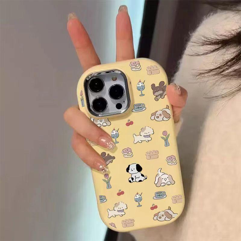 Cartoon full screen puppy Apple 11PROMAX mobile phone case 11 tide 11/11pro niche 11 soft silicone case cute
