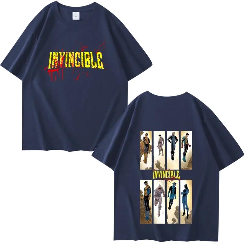Men's T-shirt Invincible Mark Grayson Graphic T-shirts Men Women New Summer Cotton StreetwearCasual Fashion Round Neck Tees