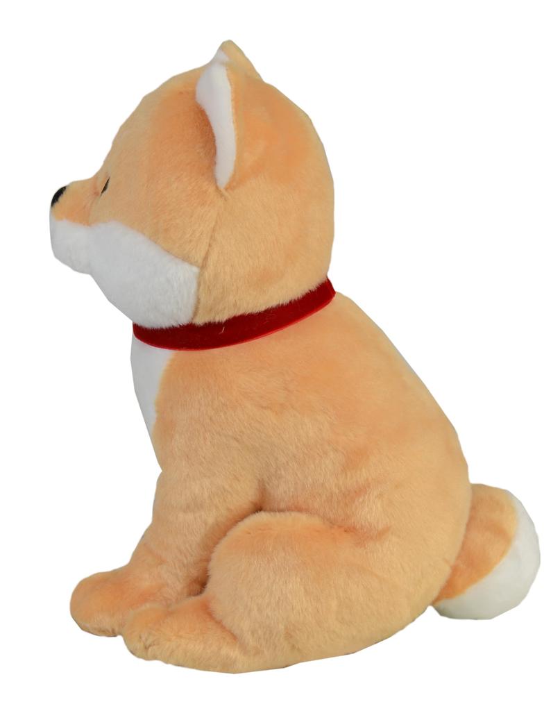 Friends Hill Fluffy Shibata Sitting Plush Toy, Beige, ES-824-206