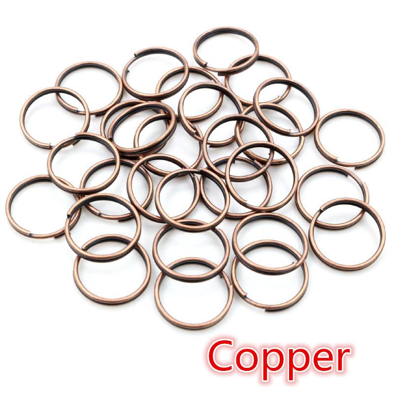 50-200pcs 5 6 8 10 12 mm Open Jump Rings Double Loops Gold Silver Color Split Rings Connectors For Jewelry Making Supplies DIY