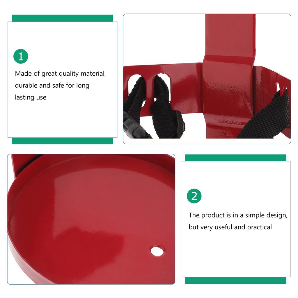 Extinguisher Bracket Fire Hanger for Home Mount Universal Extinguishers Red Polyester Holder