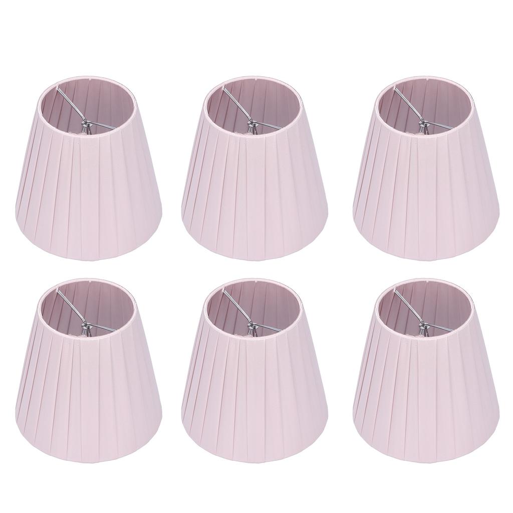 6pcs Chandelier Cloth Lampshade Wall Lamp Clip On Cover Shades Modern Simple Decoration for Home