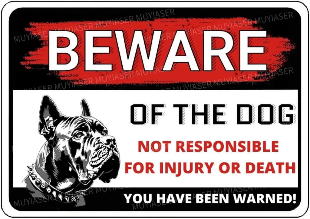 Beware of The Dog Rottweiler You Have Been Warned Aluminum Sign Outdoor Yard Warning Perfect for Fence Yard Home Dec