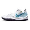 Nike Kyrie Low 4 EP Bianco Azzurro Laser Scarpe da Ginnastica da Uomo Uva Scuro CZ0105-100