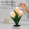 Elegant Tulip Night Light: High-End Decorative Bedside Lamp for Bedroom Ambiance